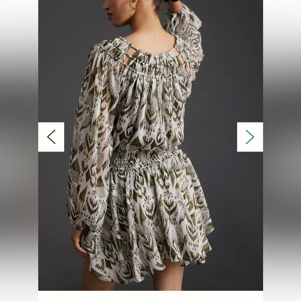 Misa Los Angeles Mercy Mini Dress S NWT Boho Goddess Easter  Ikat Fairy Ethereal - Picture 3 of 11